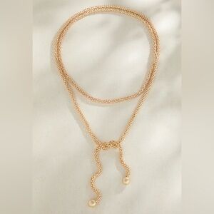 NWT Altar’d State Gold Popcorn Chain Wrap Necklace | 57” Adjustable